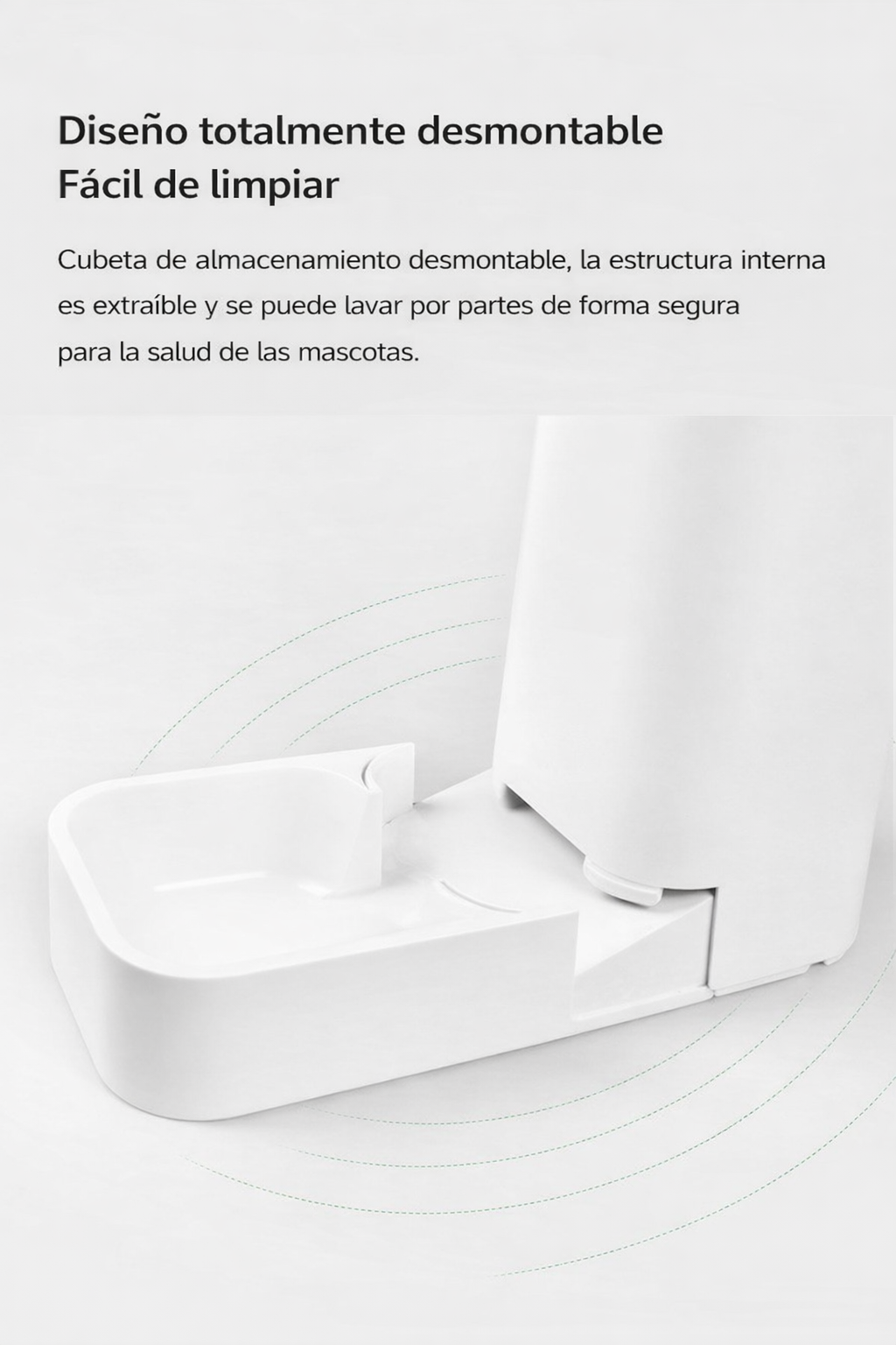 Lovefat 2 en 1 Comedero y Bebedero Compacto para Perros y Gatos (3,8 L Agua / 2,1 kg Comida)