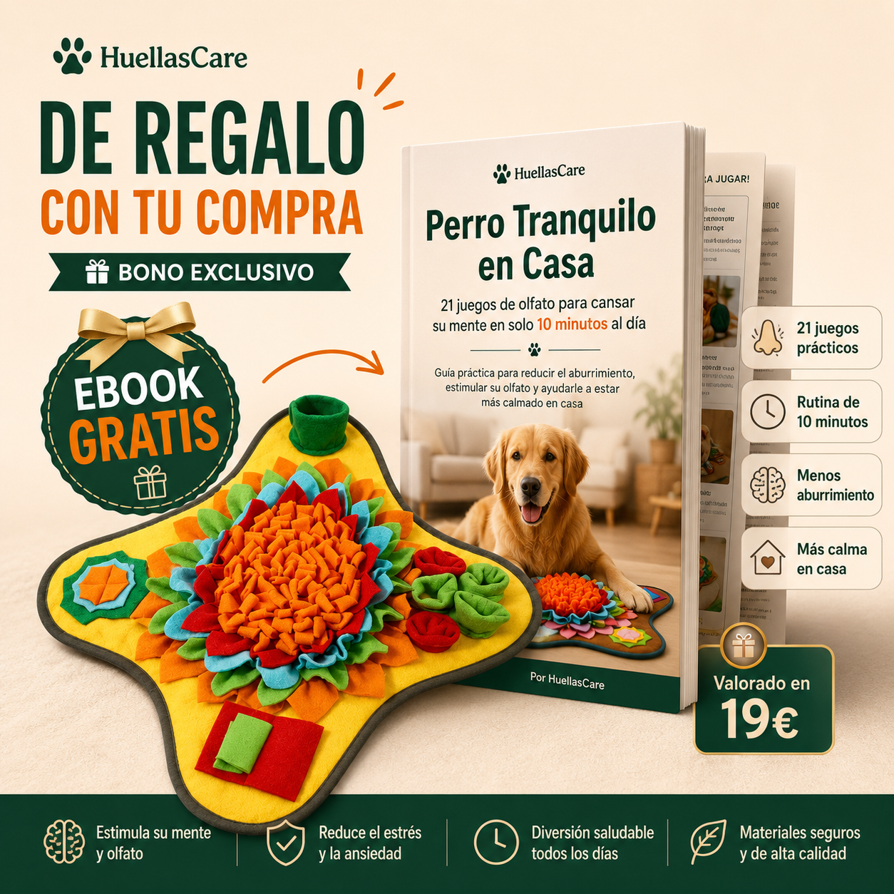 Alfombrilla de olfateo interactiva