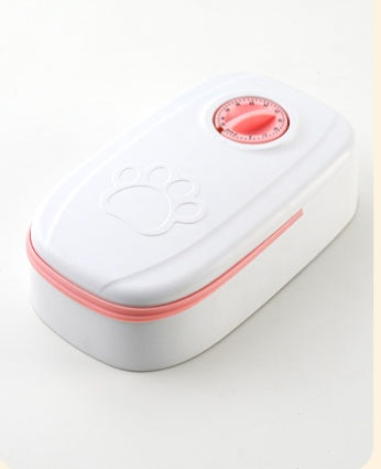 Comedero automático para mascotas, dispensador de comida inteligente para gatos y perros, temporizador, tazón de acero inoxidable, suministros para mascotas. Puedes poner le hasta un Maximo de 48 horas.